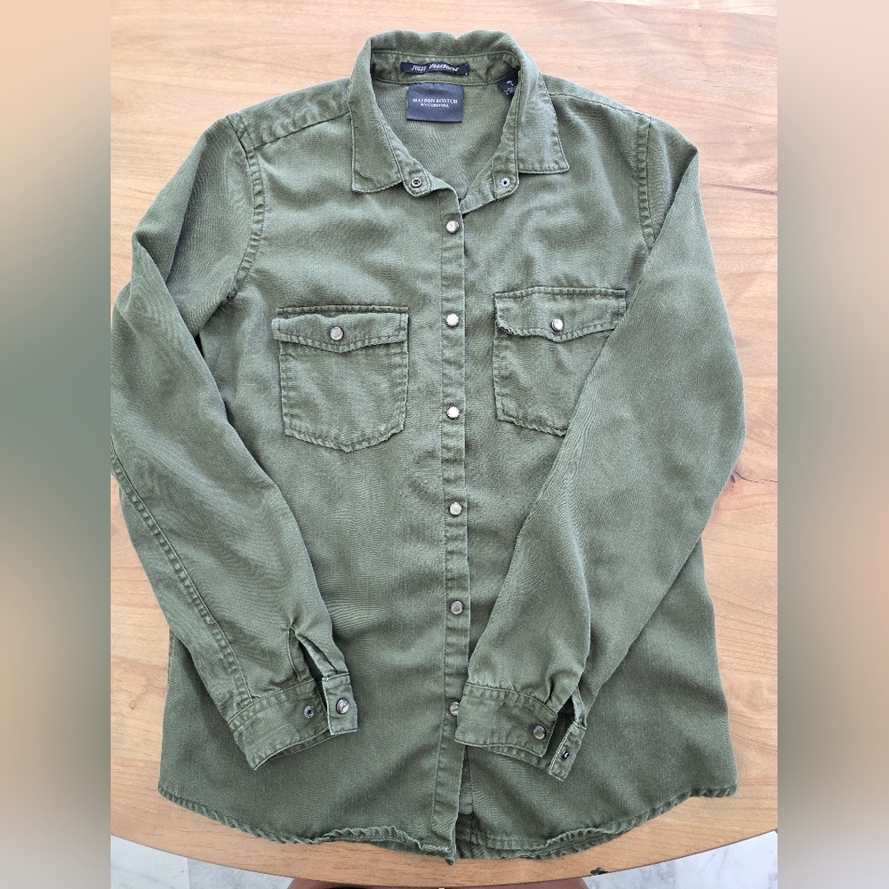 Maison Scotch - Scotch & Soda Olive Green Shirt